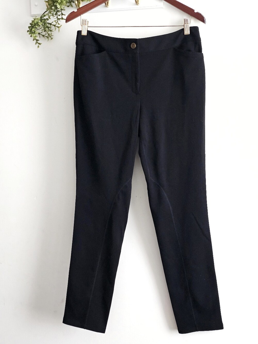 Talbots Outlet Black Equestrian Riding Style Pants Size 8 NWT